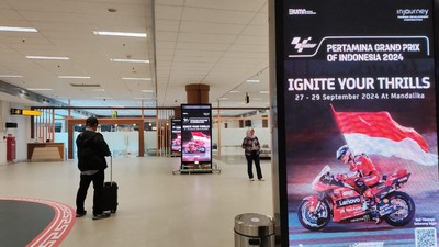 Atmosfer MotoGP Mandalika 2024 Sudah Terasa di Bandara Lombok