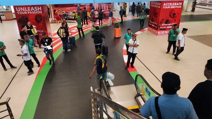 Nuansa MotoGP di Bandara Lombok