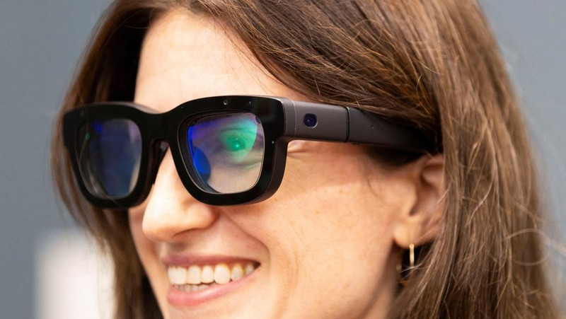 Meta CEO Mark Zuckerberg presents Orion AR Glasses, as he makes a keynote speech during the Meta Connect annual event, at the company's headquarters in Menlo Park, California, U.S. September 25, 2024. REUTERS/Manuel Orbegozo