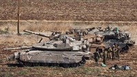 Panglima militer Herzi Halevi mengatakan kepada pasukan pada hari Rabu (25/9) bahwa serangan udara akan terus berlanjut di Lebanon untuk menghancurkan infrastruktur Hizbullah dan berpotensi mempersiapkan jalan bagi pasukan di darat. REUTERS/Jim Urquhart 