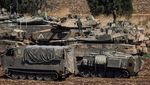 Penampakan Tank-tank Israel Bergerak ke Lintas Perbatasan Lebanon