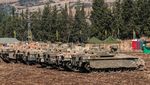 Penampakan Tank-tank Israel Bergerak ke Lintas Perbatasan Lebanon