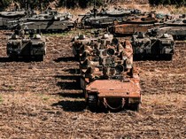 Penampakan Tank-tank Israel Bergerak ke Lintas Perbatasan Lebanon