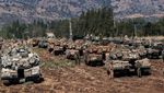 Penampakan Tank-tank Israel Bergerak ke Lintas Perbatasan Lebanon