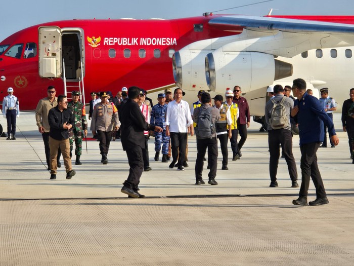Pesawat Presiden di Bandara IKN