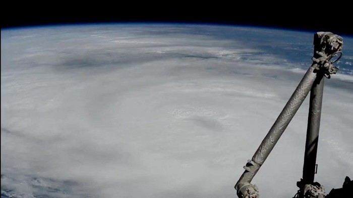 Satellite image shows Hurricane Helene churning through the Gulf of Florida, U.S., September 26, 2024 in his screengrab from a Handout video. NASA/Handout via REUTERS    THIS IMAGE HAS BEEN SUPPLIED BY A THIRD PARTY