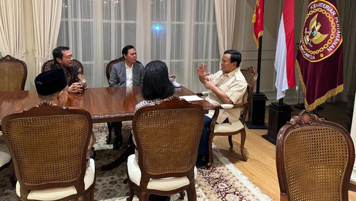 Rombongan calon pimpinan DPD RI menemui Prabowo Subianto. (dok. istimewa).