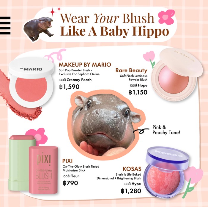 Tren makeup Moo Deng