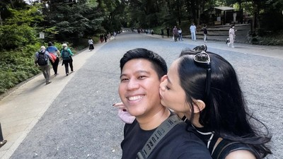 7 Foto Romantis Nino RAN & Dhabitannisa Bulan Madu ke Jepang, Pamer Kebucinan