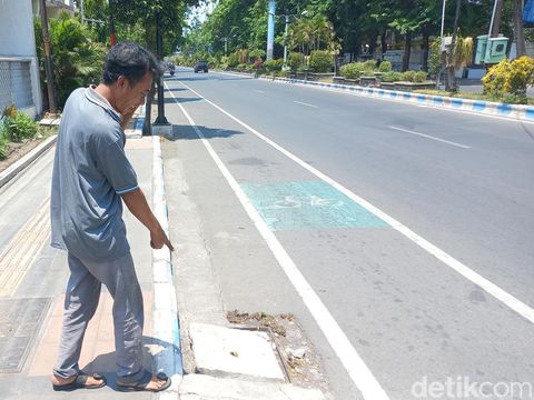 Besi Penutup Gorong-gorong di Jalan Soekarno-Hatta Kota Probolinggo Dicuri