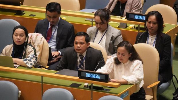 El momento en que la delegación indonesia se retiró durante el discurso de Netanyahu en la ONU