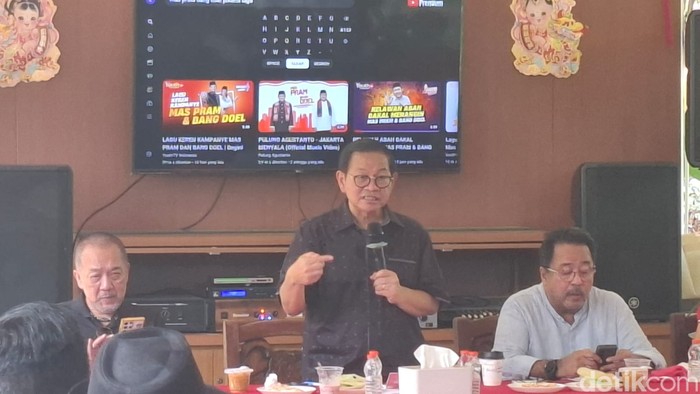 Pramono Anung berkampanye di PIK, Jakarta Utara, 28 September 2024. (Brigitta Belia Permata Sari/detikcom)