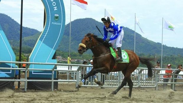 Rusman (23), atlet cabang olahraga pacuan kuda Jabar perih medali perak di PON XXI 2024