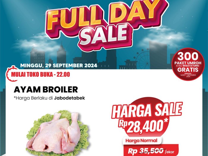 Transmart Full Day Sale-daging ayam broiler