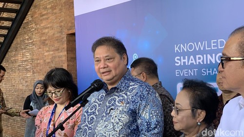 Menko Perekonomian Airlangga Hartarto di Kura-Kura Bali, Serangan, Denpasar, Minggu (29/9/2024).