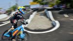 Aksi Pesepeda Cilik Taklukkan Kejuaraan Pump Track Bandung