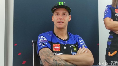 Fabio Quartararo saat sesi jumpa media di Sirkuit Mandalika usai sprint race MotoGP, Sabtu 28 September 2024.