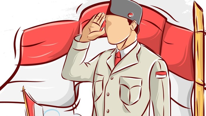 Ilustrasi pahlawan Indonesia