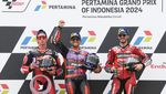 Senyum Semringah Jorge Martin Menang MotoGP Mandalika 2024