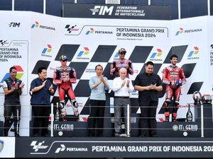 Media Luar Soroti Kehadiran Erick Thohir di Podium MotoGP Mandalika