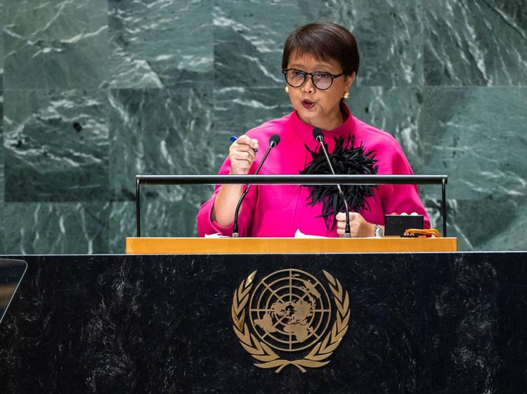 Momen Menlu Retno Pamit di Majelis Umum PBB