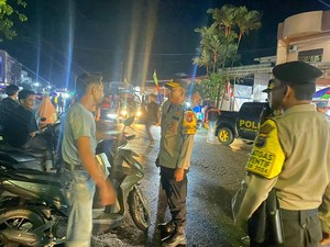 Polres Inhu-Satpol PP Patroli Gabungan Skala Besar Antisipasi Gangguan Pilkada