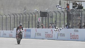 Rider Spanyol Aron Canet Juara Moto2 Mandalika