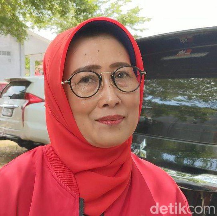 Sri Rahayu usai menghadiri kegiatan PDIP di Tulungagung