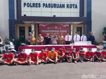 Puluhan Budak Narkoba Dibekuk Polres Pasuruan Kota, 7 di Antaranya Residivis