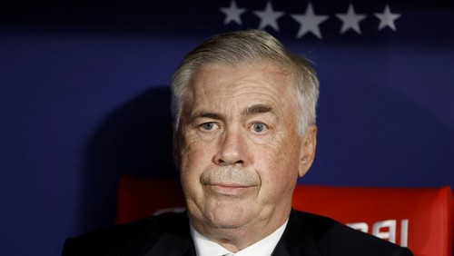 Soccer Football - LaLiga - Atletico Madrid v Real Madrid - Metropolitano, Madrid, Spain - September 29, 2024 Real Madrid coach Carlo Ancelotti before the match REUTERS/Juan Medina