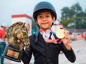 Irfan Hakim Bangga Djalu Bisa Bersaing dan Naik Podium Berkuda