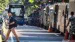 Gladi Resik HUT ke-79 TNI, Rantis Berjejer di Jalan Merdeka Barat