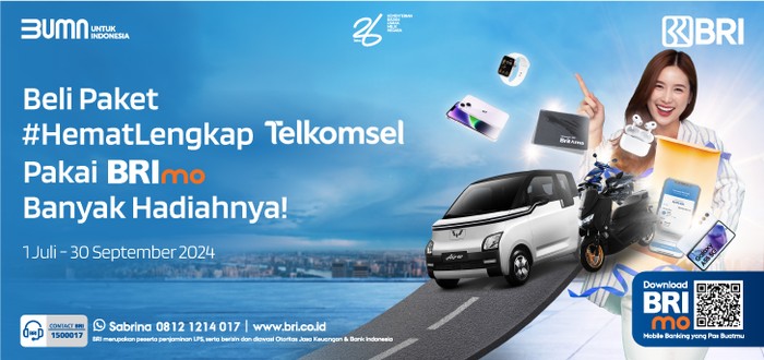 Hari Terakhir Dapat Hadiah, Beli Paket #HematLengkap Telkomsel di BRImo!