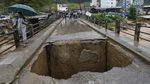 Jembatan Rusak Diterjang Banjir Besar di Nepal