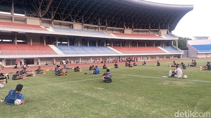 Latihan PSIM Jogja jelang lawan Persijap Jepara, Senin (30/9/2024).