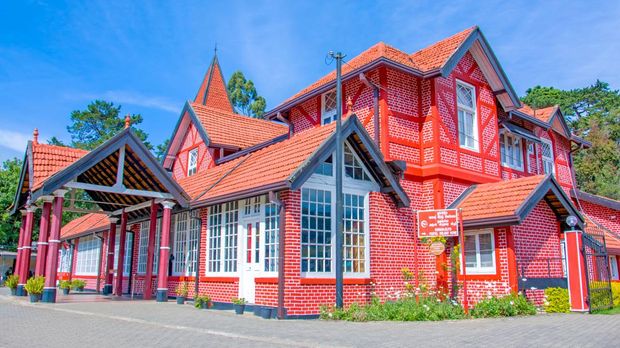 Nuwara Eliya post office building was built in the style of old British bungalow house