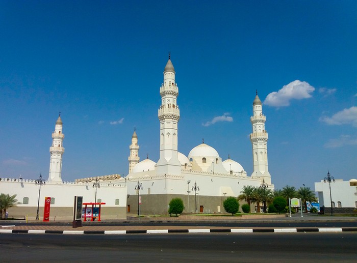Qiblatain Mosque, one of popular and historical Mosque in Medina, Saudi Arabia. Built in Prophet Muhammad era.