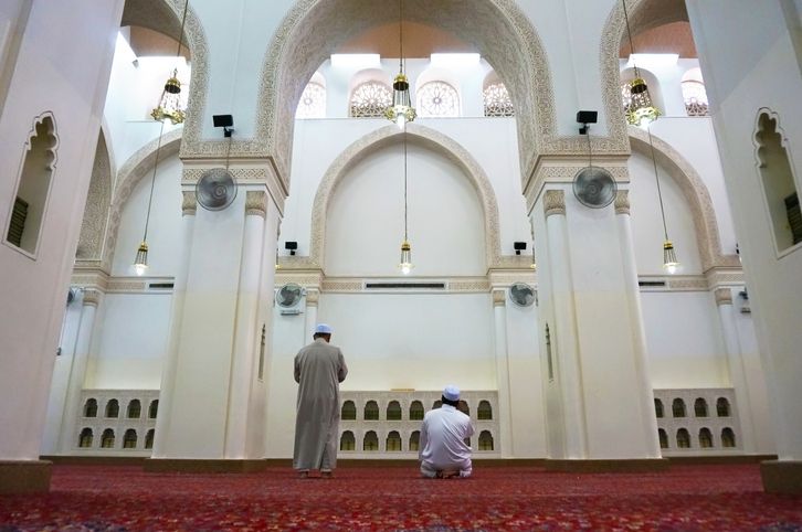 Qiblatain Mosque, one of popular and historical Mosque in Medina, Saudi Arabia. Built in Prophet Muhammad era.