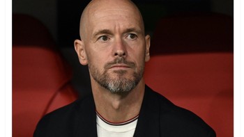 Akun ini menyebut harus tetap percaya pada proses dan kepada Ten Hag. Foto: X.com