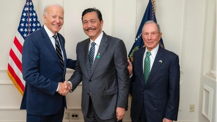 Menko Marves Luhut Binsar Pandjaitan Bertemu Presiden AS Joe Biden