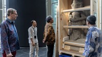 Pengembalian benda-benda bersejarah ini meliputi arca Ganesha, arca Brahma, dua arca Candi Singosari, yakni arca Bhairawa dan Nandi serta 284 benda dari koleksi Perang Puputan Badung dan Puputan Tabanan. Foto: (Dokumentasi Indonesian Heritage Agency-Kemendikbudristek)