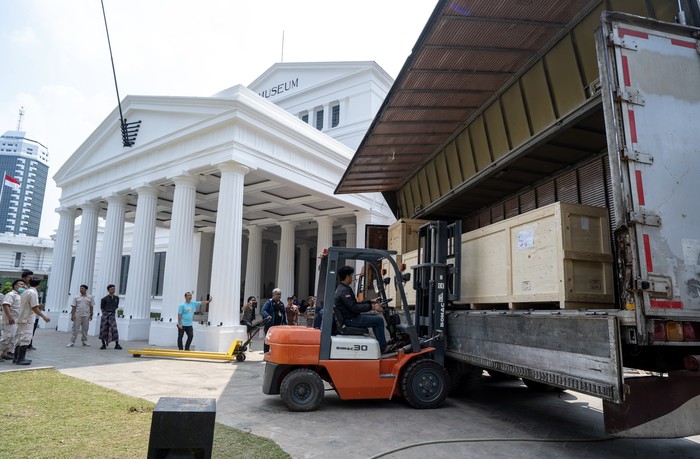 Potret repatriasi arca dan benda purbakala dari Belanda ke Museum Nasional