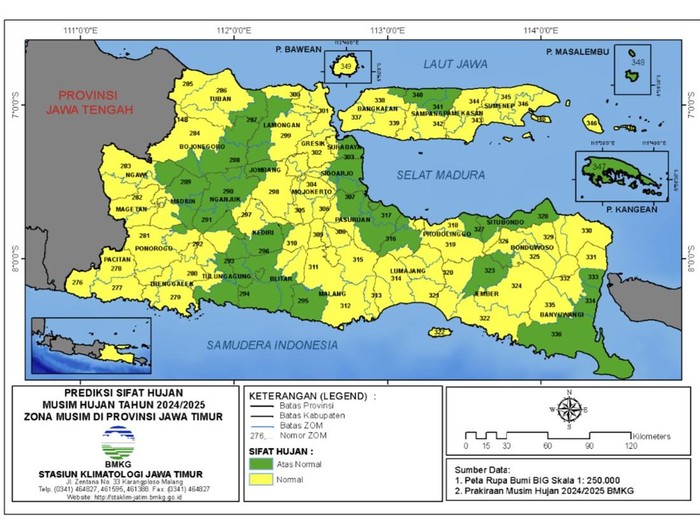 Prediksi awal musim hujan di Jatim