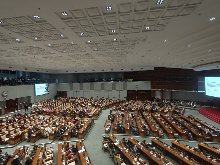 Rapat paripurna akhir periode DPR 2019-2024 (Dwi/detikcom)