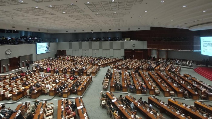 Rapat paripurna akhir periode DPR 2019-2024 (Dwi/detikcom)