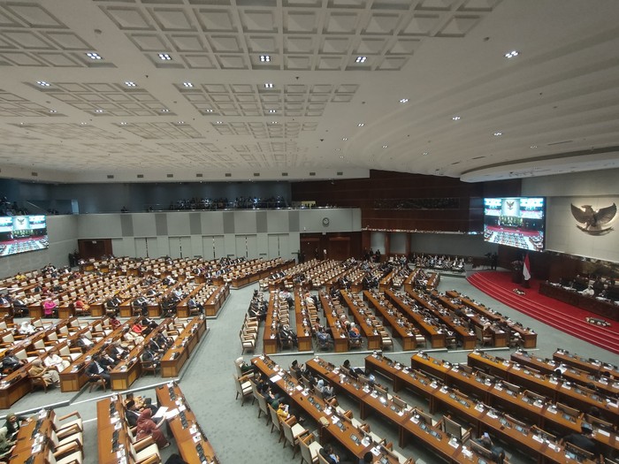 Rapat paripurna akhir periode DPR 2019-2024 (Dwi/detikcom)