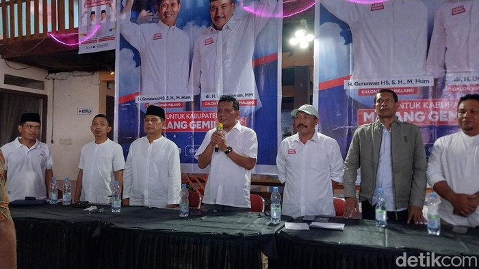 Relawan Sapu Jagad deklarasikan dukungan untuk paslon nomor urut 2 Pilbup Malang, Gunawan HS-Umar Usman.