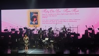 Penonton diajak bernostalgia lantaran Vina mengaku ini adalah kesempatannya membawakan banyak lagu yang tak bisa dinyanyikan di konser lainnya. Semakin istimewa, konser amal ini bak mereka ulang konser keduanya 16 tahun yang lalu. Foto: Devita Savitri/detikcom