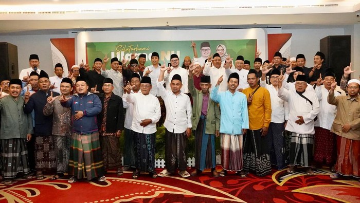 Deklarasi dukungan ulama se-Kabupaten Kediri untuk Dhito-Dewi