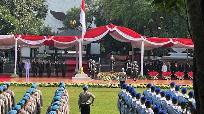 Jokowi pimpin upacara Hari Kesaktian Pancasila (Eva/detikcom)